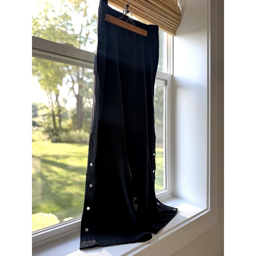 Athleta Black Wide Leg Snap Pants | S/P